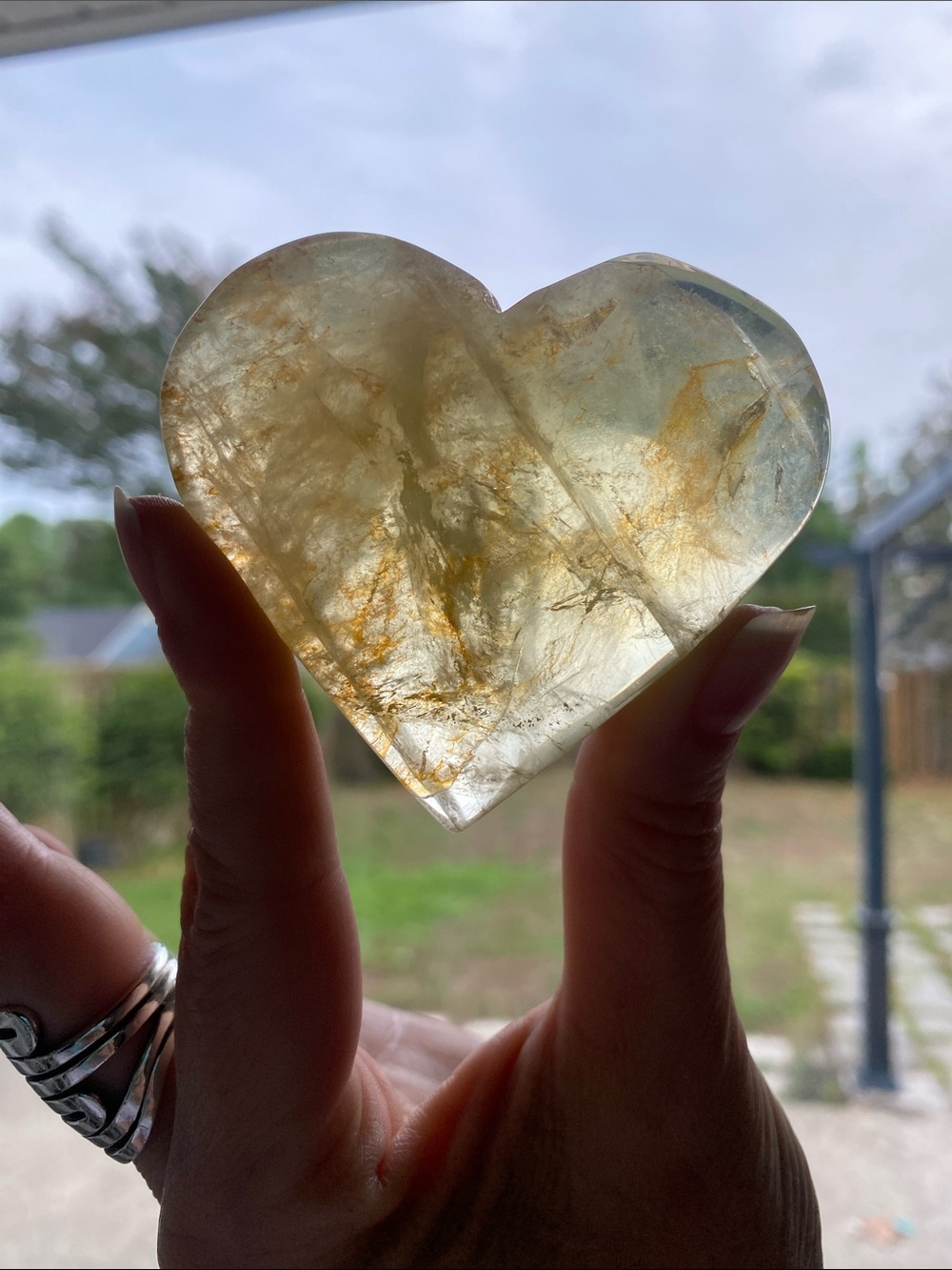 Heart-Shaped Citrine Crystal